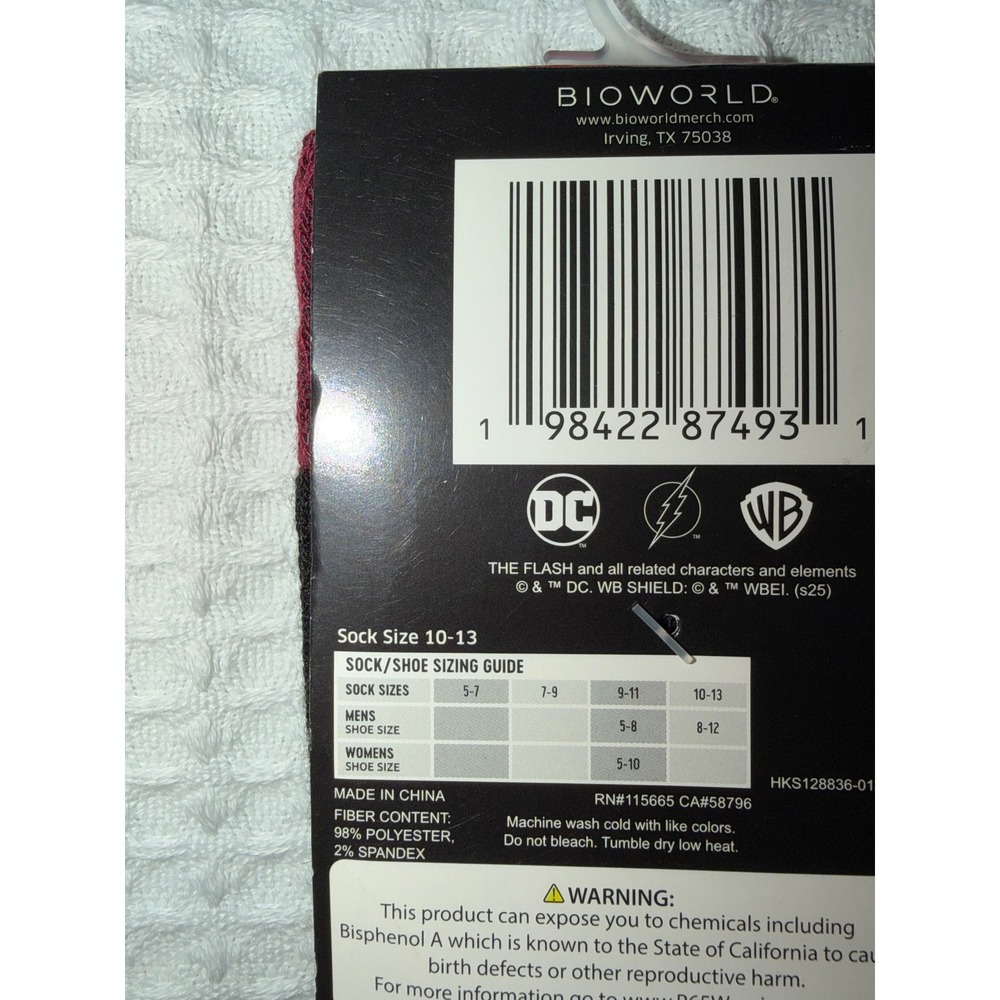 Bioworld Crew Socks Mens 6-12 Multicolor Flash & Good Burger 2 Pair Bundle NWT - Picture 3 of 5